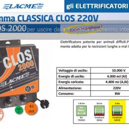 ELETTRIFICATORE LACME CLOS 2000   220V 4000M J Macchine e Batterie 